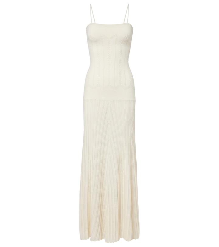 Photo: Faithfull Irene pointelle cotton-blend maxi dress