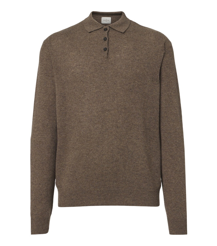 Photo: Le Kasha Crete cashmere polo sweater