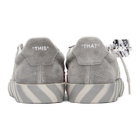Off-White Grey Suede Vulcanized Low Sneakers