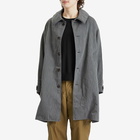 Visvim Men's Balmat Stripe Parka Jacket in Navy Stripe