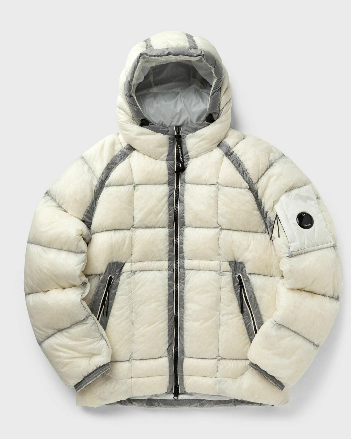 C.P. Company D.D. Shell Hooded Down Jacket Beige Mens Down & Puffer Jacket