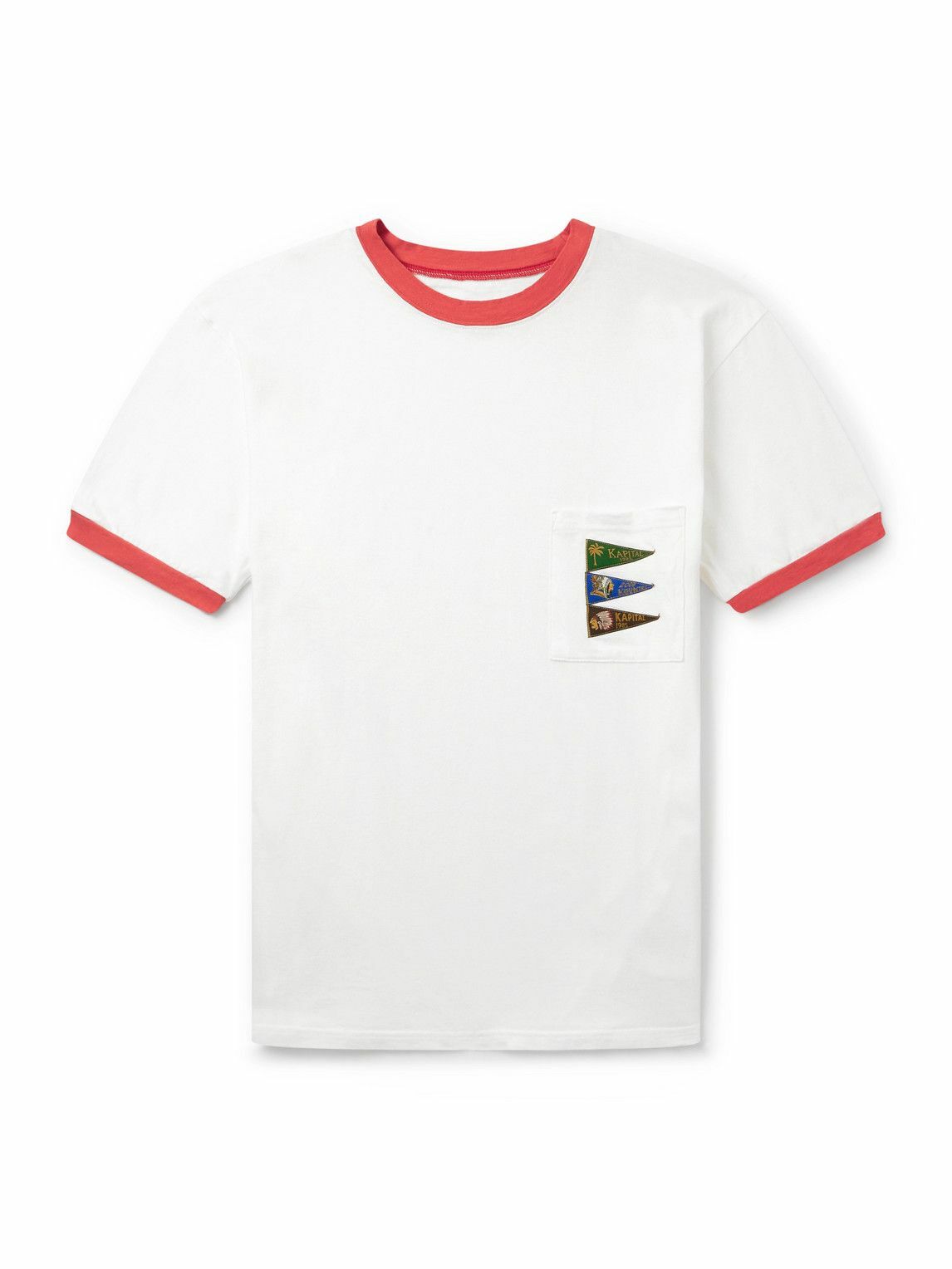 KAPITAL - Peckish Little Bear Printed Cotton-Jersey T-Shirt