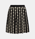 Tory Burch Polka-dot jacquard miniskirt