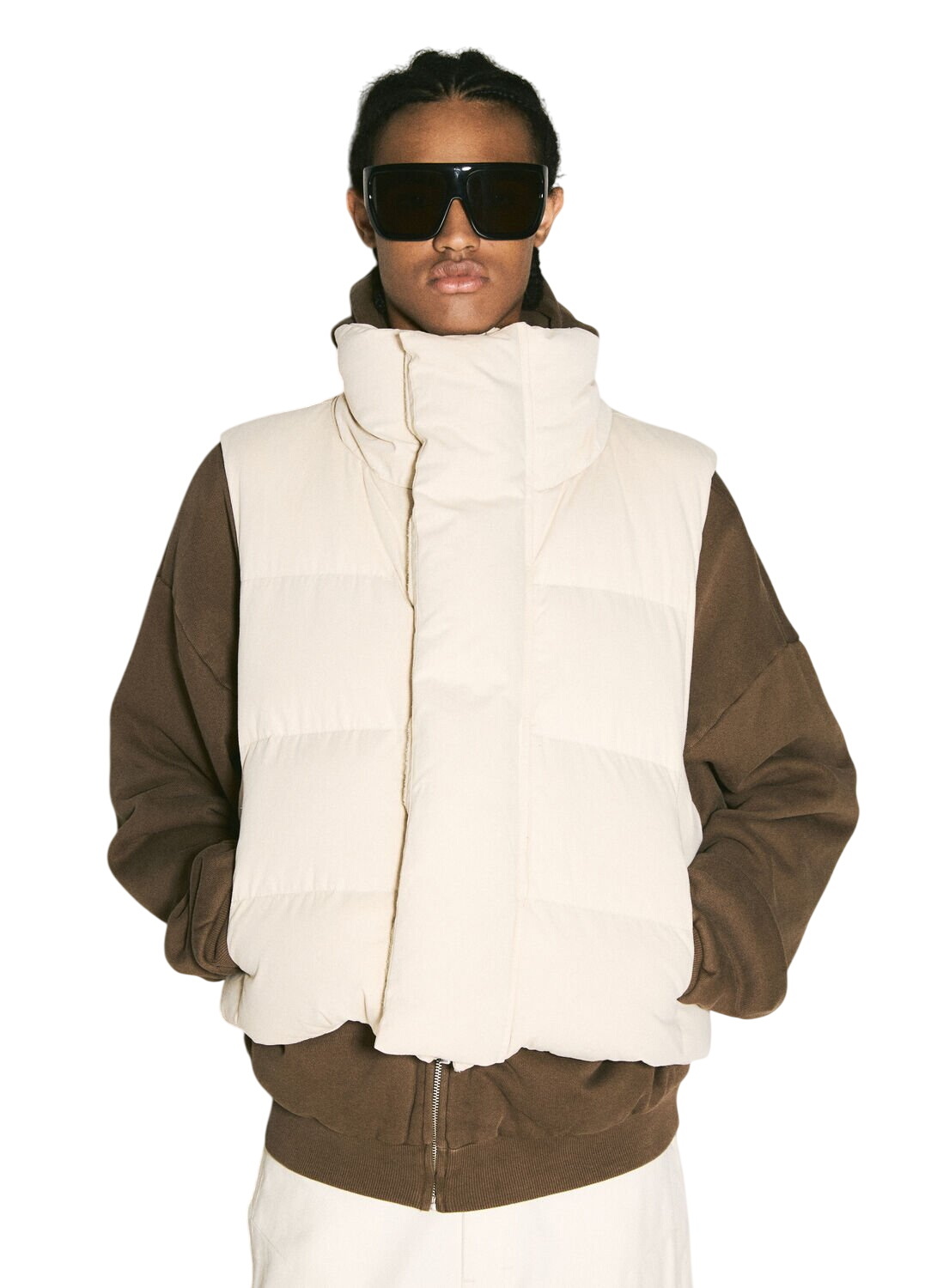 Entire Studios Grid cropped down vest Entire Studios