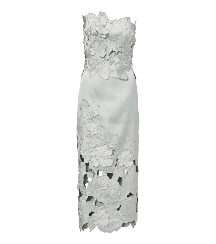 Photo: Costarellos Nikola guipure lace midi dress