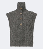 Isabel Marant Cable knit wool-blend sweater vest