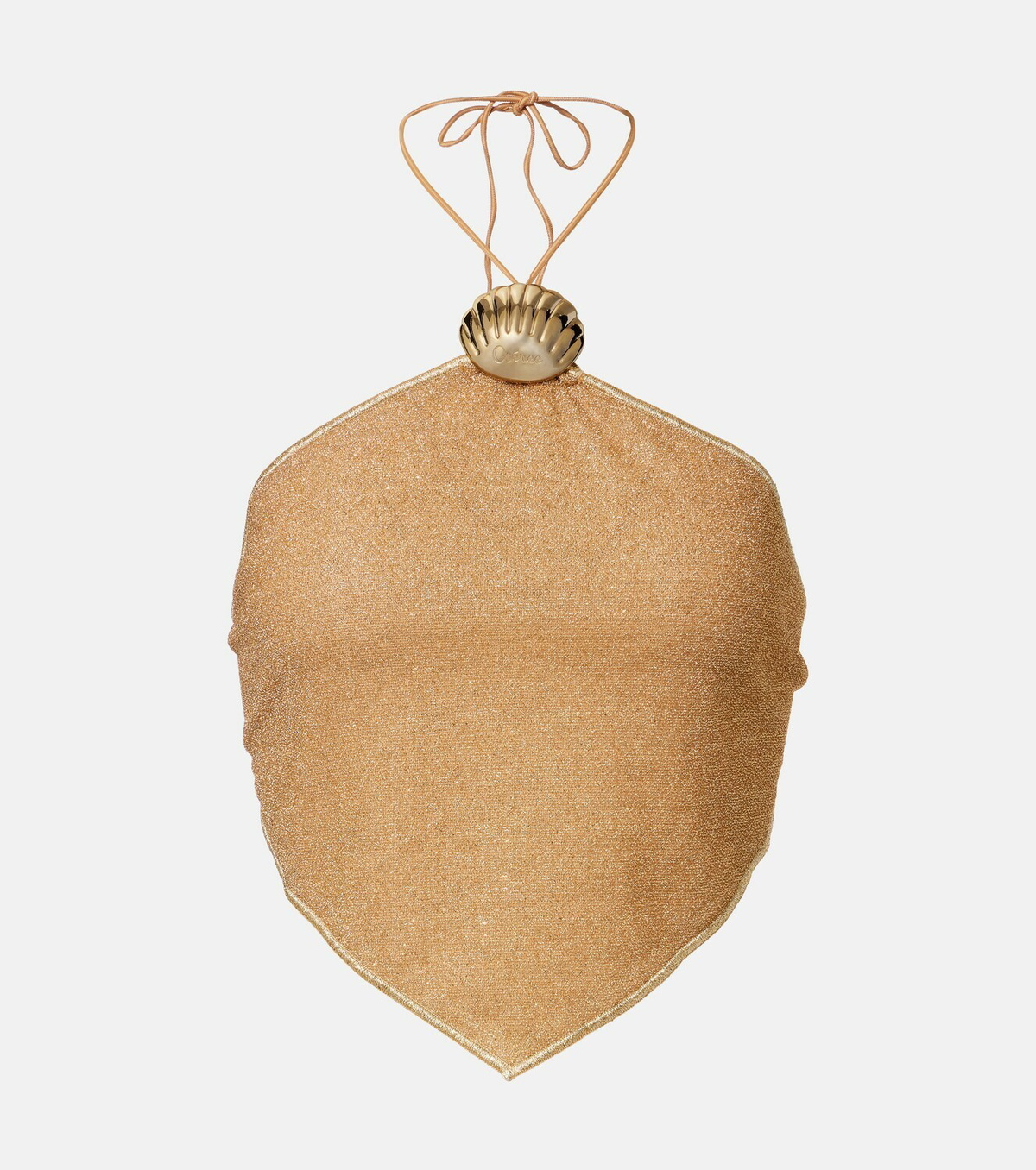 Oséree Lumière halterneck crop top