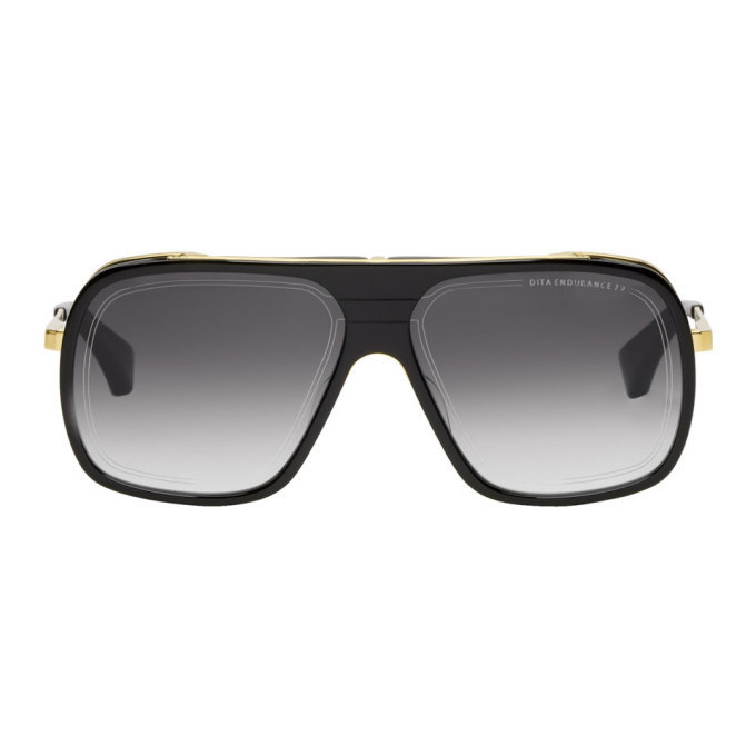 Photo: Dita Black and Gold Endurance 79 Sunglasses