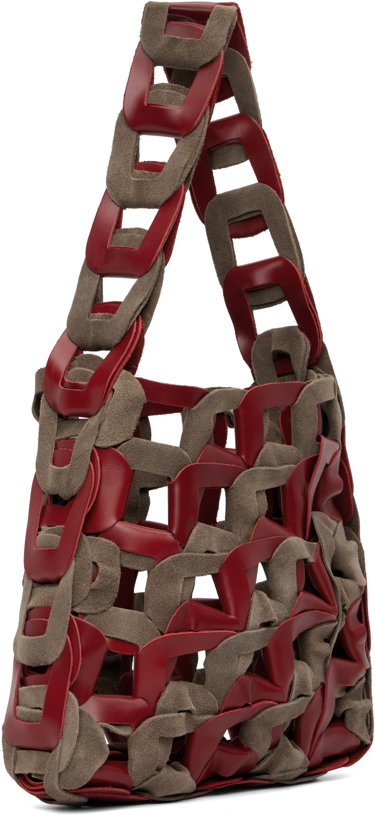 SC103 Red & Brown Links Bag