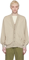 Remi Relief Beige Buttoned Cardigan