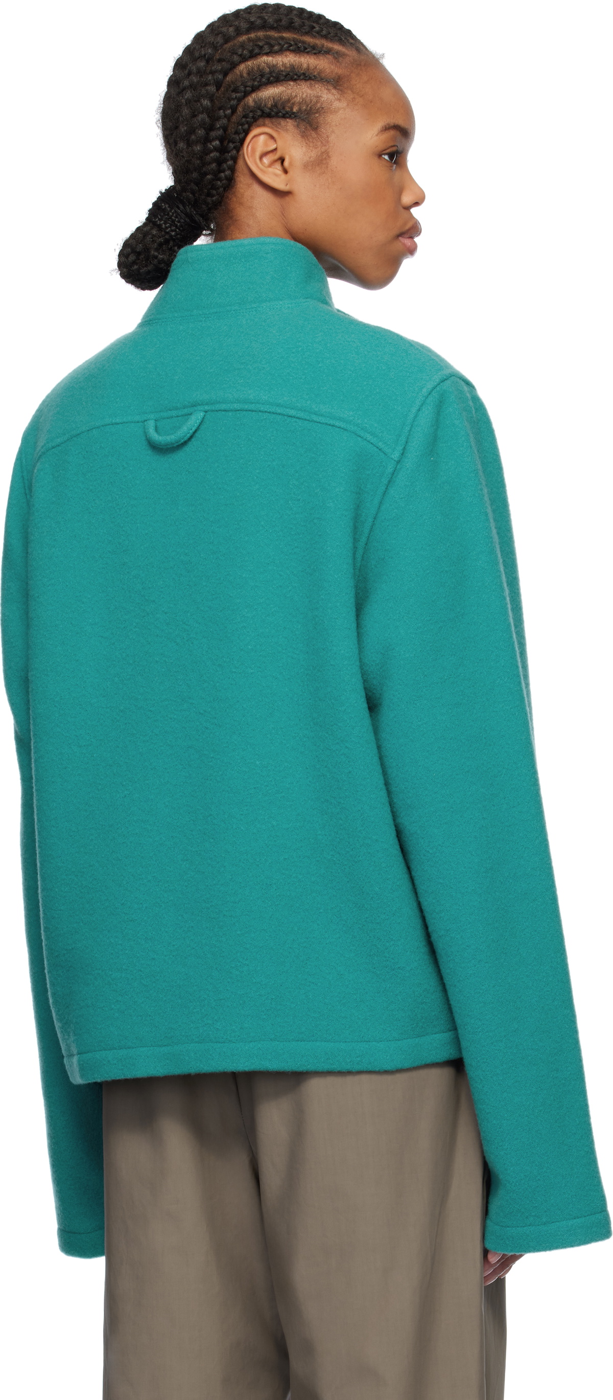 Rier Blue Fleece Sweater