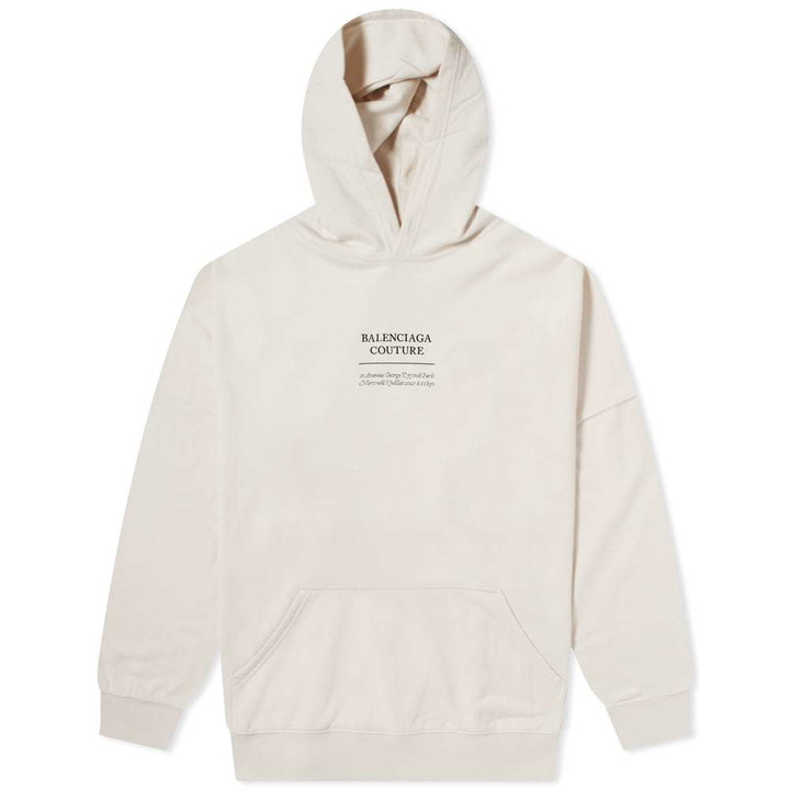 Photo: Balenciaga Oversized Couture Logo Popover Hoody