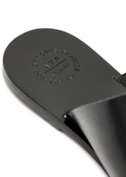 Atp Atelier Rosa Leather Thong Sandals Black