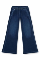 Diesel Relaxed Low Waist 2078 D-Ainty Joggjeans, Dark blue, Elastic waistband