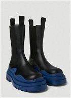 Tire Chelsea Boots in Black