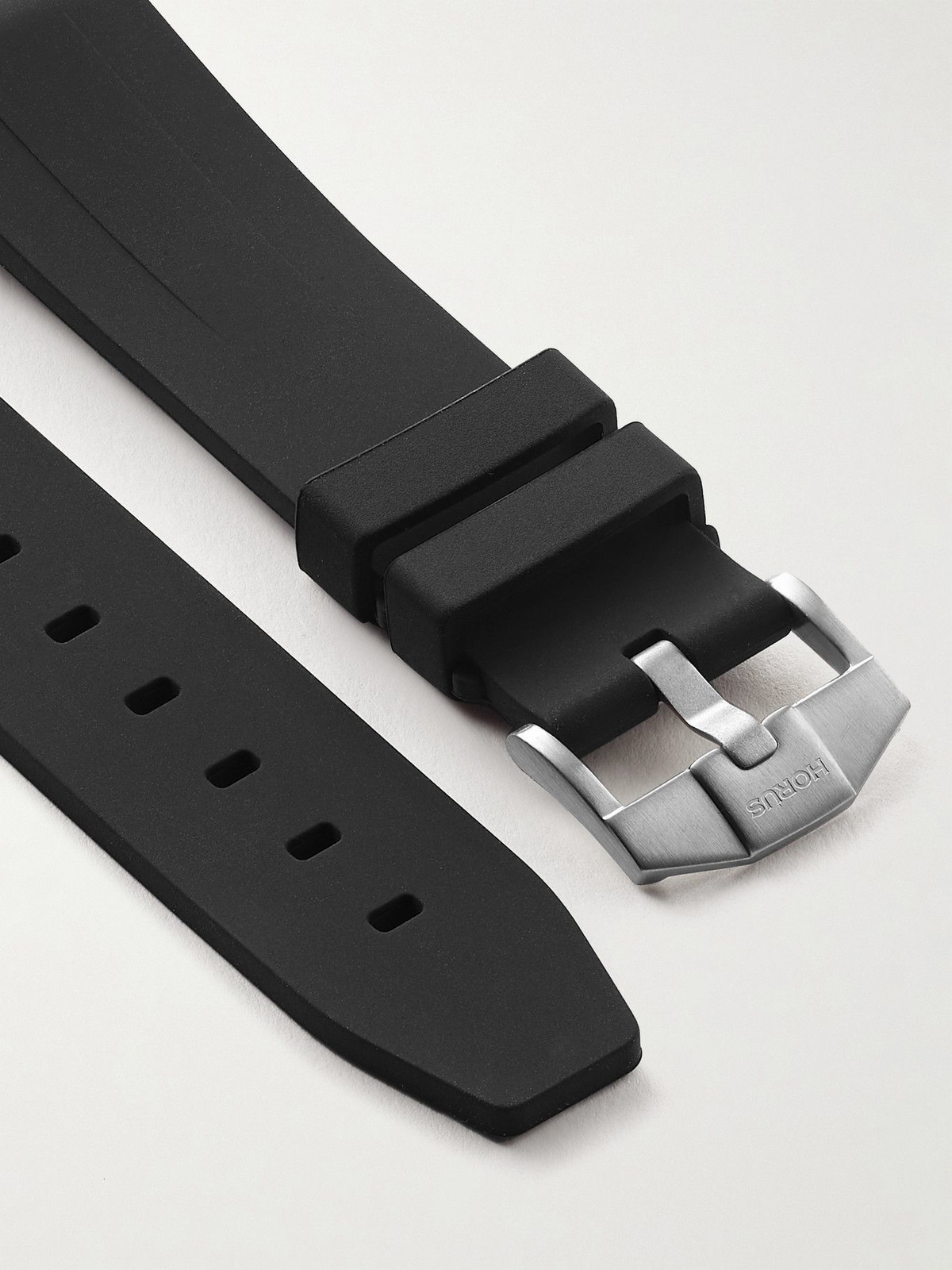 Horus Watch Straps 20mm Rubber Integrated Watch Strap Black