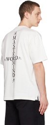 MASTERMIND WORLD White Cross T-Shirt