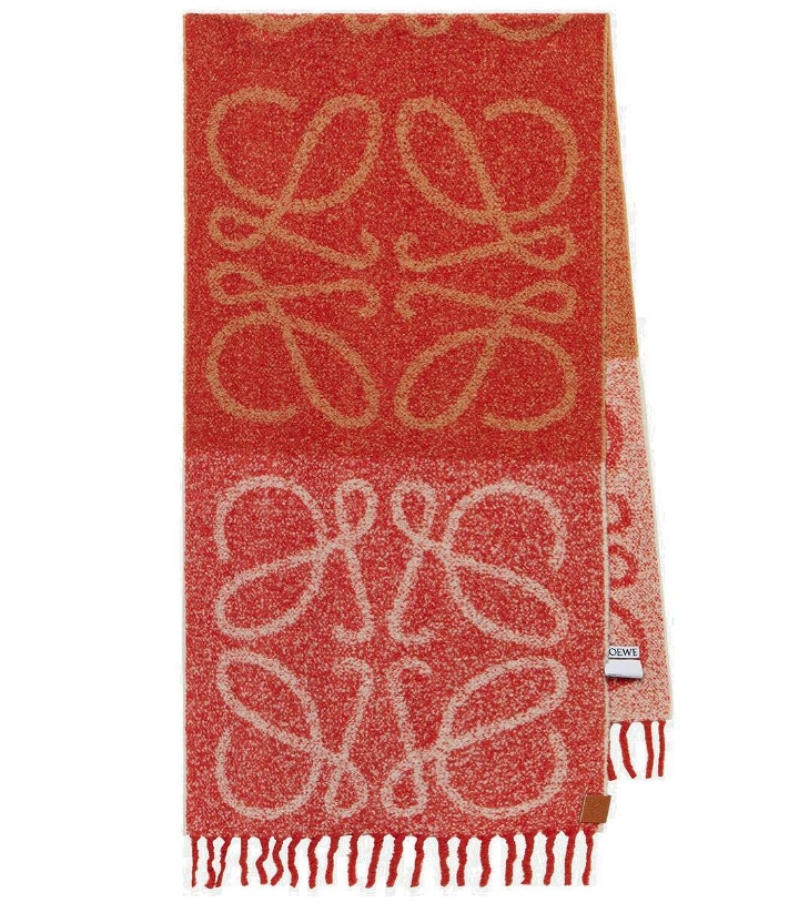 Photo: Loewe Anagram alpaca-blend scarf