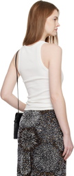 Rabanne White Signature Piercing Tank Top
