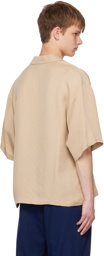 King & Tuckfield Taupe Wrap Shirt