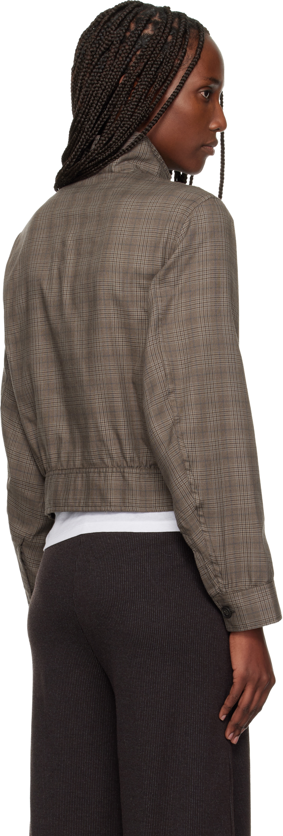 OUR LEGACY Brown Tuxedo Bomber Jacket