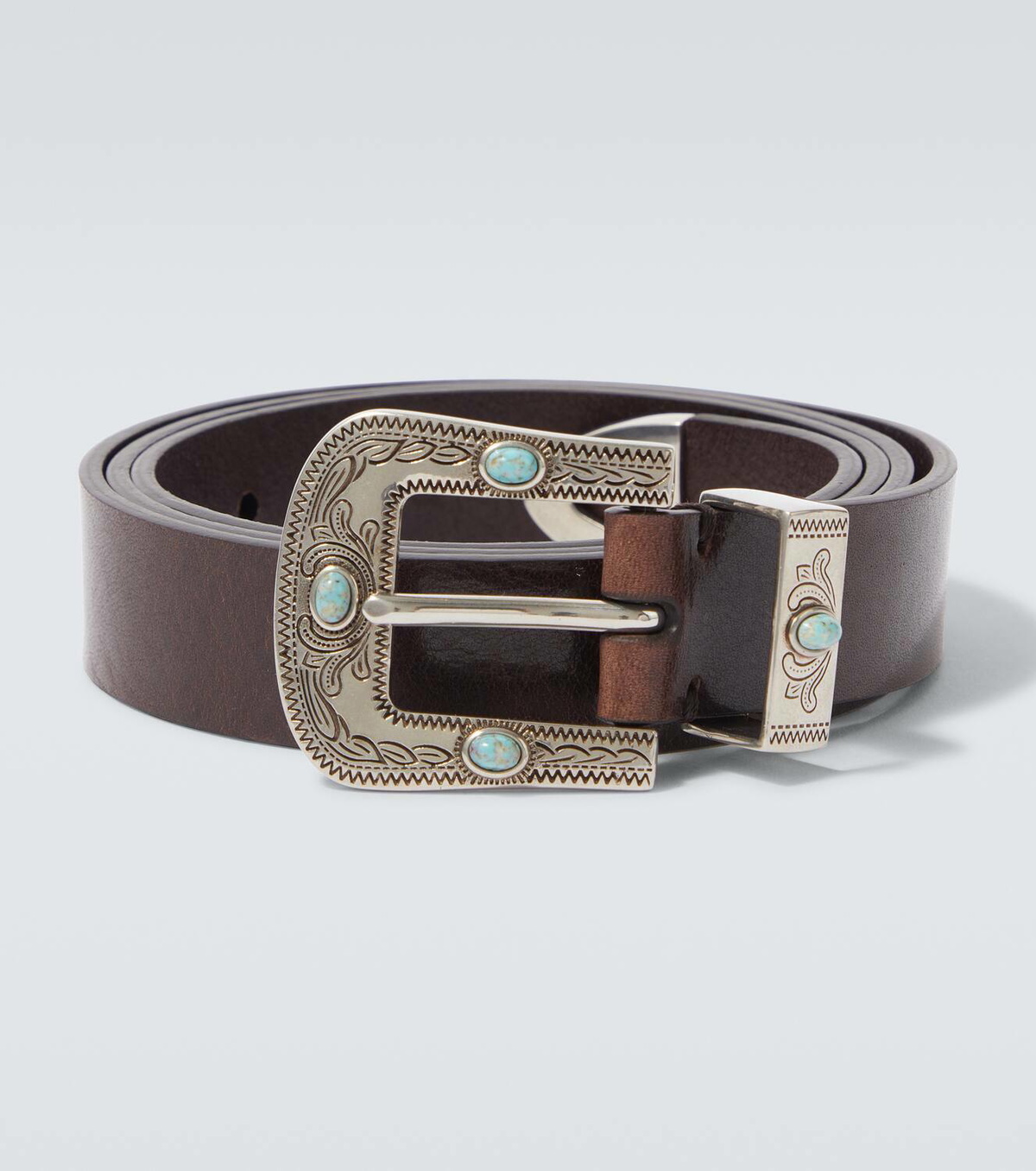 Leather belt for Woman in Brown | Brunello Cucinelli