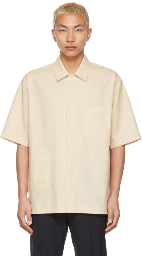 Photo: Solid Homme Beige Cotton Shirt
