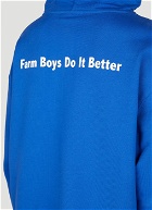 Sky High Farm Workwear - Quil Lemons Farm Hooded Sweatshirt in Blue