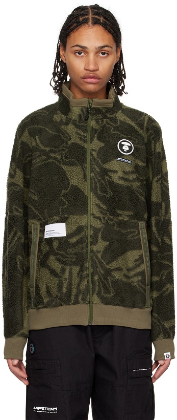Photo: AAPE by A Bathing Ape Green Embroidered Jacket