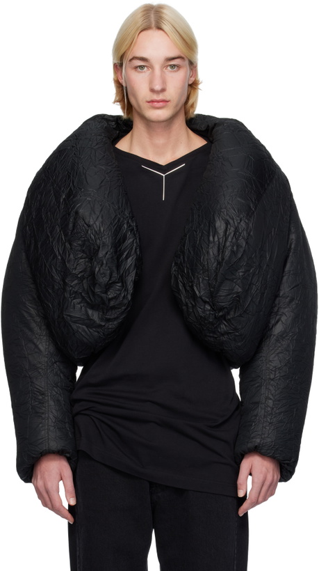 Photo: Y/Project Black Cropped Puffer Jacket