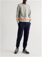 Aloye - Panelled Stretch-Knit and Cotton-Jersey Sweatshirt - Gray