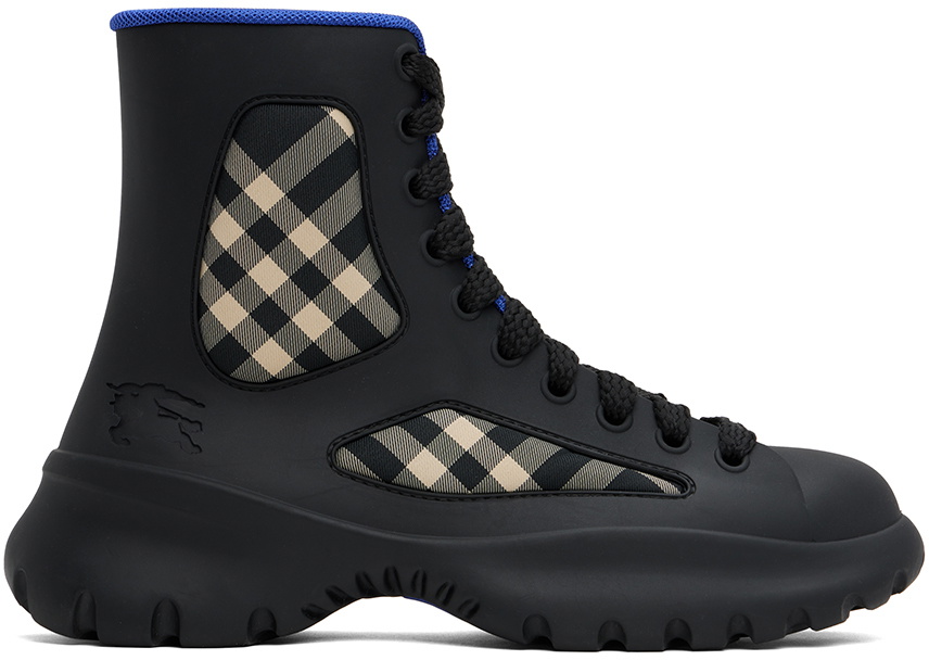 Burberry Black Rubber Boulder Boots