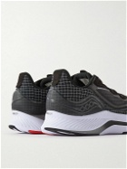 Saucony - Endorphin Shift 12 TPU-Trimmed Mesh and Canvas Running Sneakers - Black