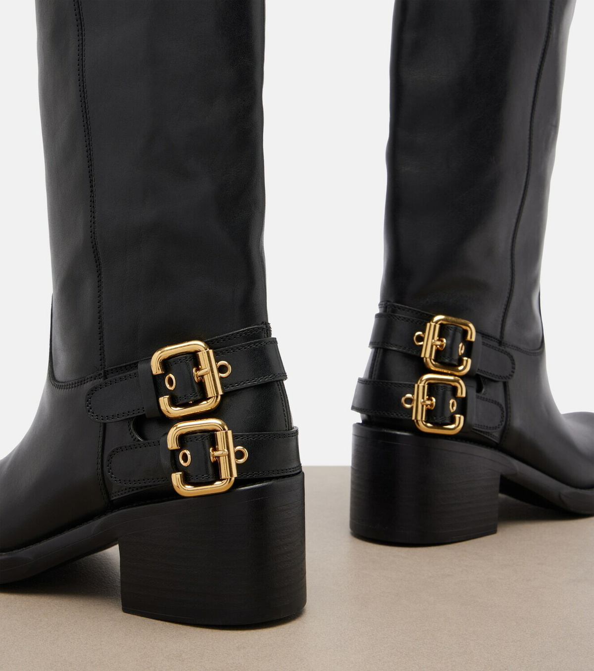 Chloé Dakota leather biker boots