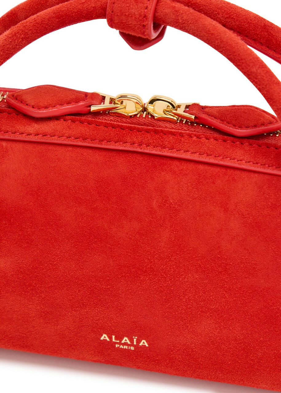 Alaïa Le Teckel Suede Clutch - Orange - One Size