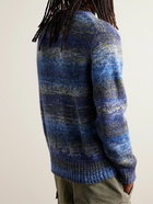 Corridor - Space-Dyed Knitted Sweater - Blue