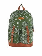 MC2 Saint Barth Canvas Backpack Cody With Green Bandanna Print