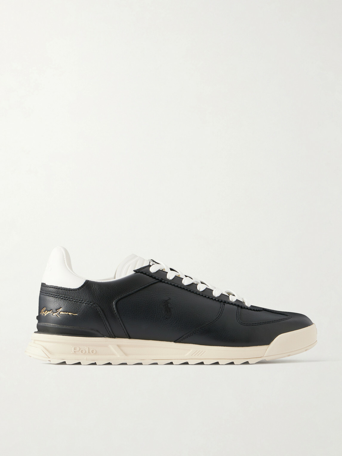 Polo Ralph Lauren - Varick Leather Sneakers - Black