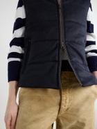 N.PEAL - Belgravia Quilted Cashmere Gilet - Blue