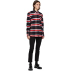 Hugo Red and Black Check Ermann Shirt