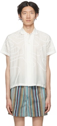 Bode White Rickrack Shirt