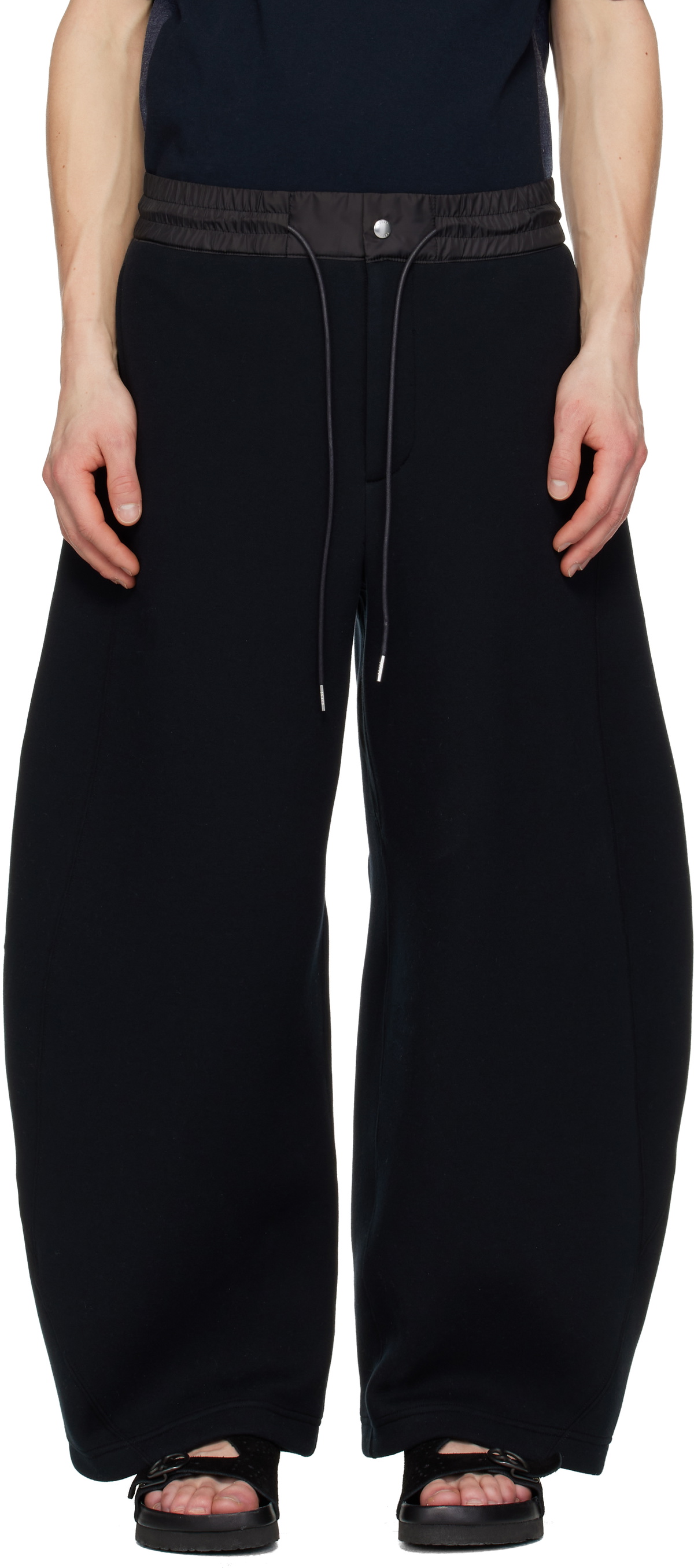 sacai Black Sponge Sweatpants