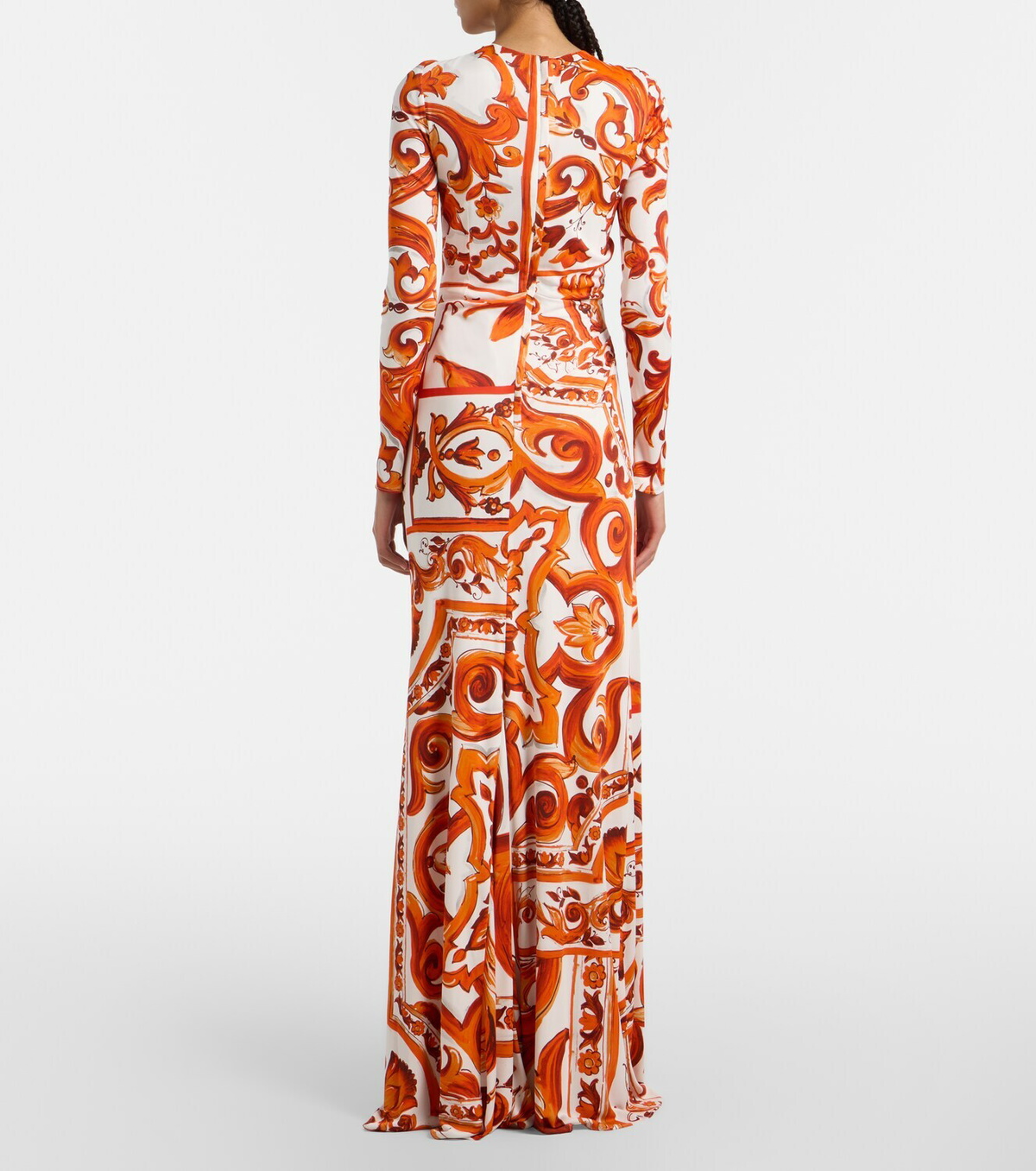 Dolce&Gabbana Majolica organza maxi dress