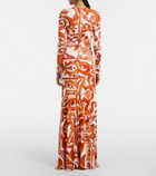 Dolce&Gabbana Majolica organza maxi dress