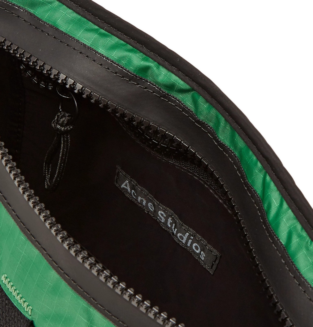 Acne Studios Woven Jack Belt Green ACNE STUDIOS LOGO ZIP JACKET main image 3