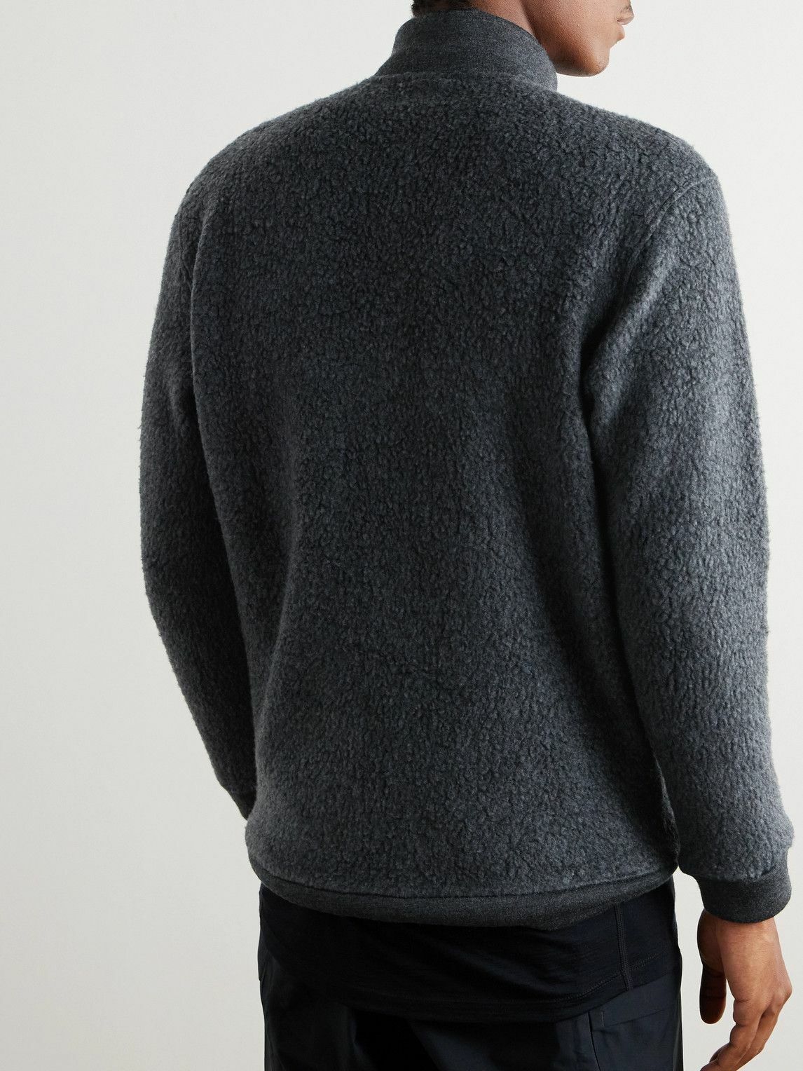 Houdini - Alto Woolly Treemerino™ Fleece Half-Zip Base Layer - Black