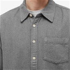 Corridor Men's Recycled Flannel Shirt in Grey
