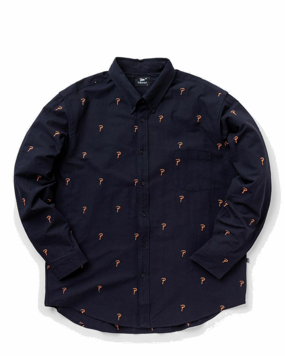 Photo: Patta Patta Oxford Longsleeve Shirt Blue - Mens - Longsleeves