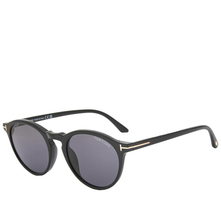 Photo: Tom Ford Men's Aurele Sunglasses in Shiny Black/Smoke