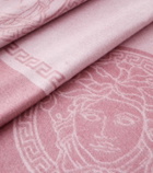 Versace Home Icon fringed silk and cashmere blanket